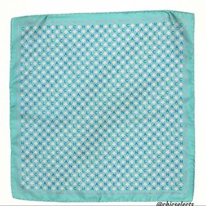 CHANEL SILK HANDKERCHIEF SCARF 18”x 18”